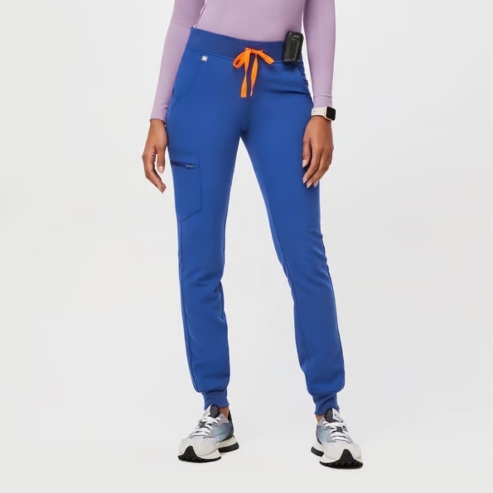 FIGS High Waisted Zamora Jogger Scrub Pants in Winning Blue 3XLP